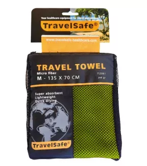 2: Travelsafe Rejsehåndklæde Grøn - Medium