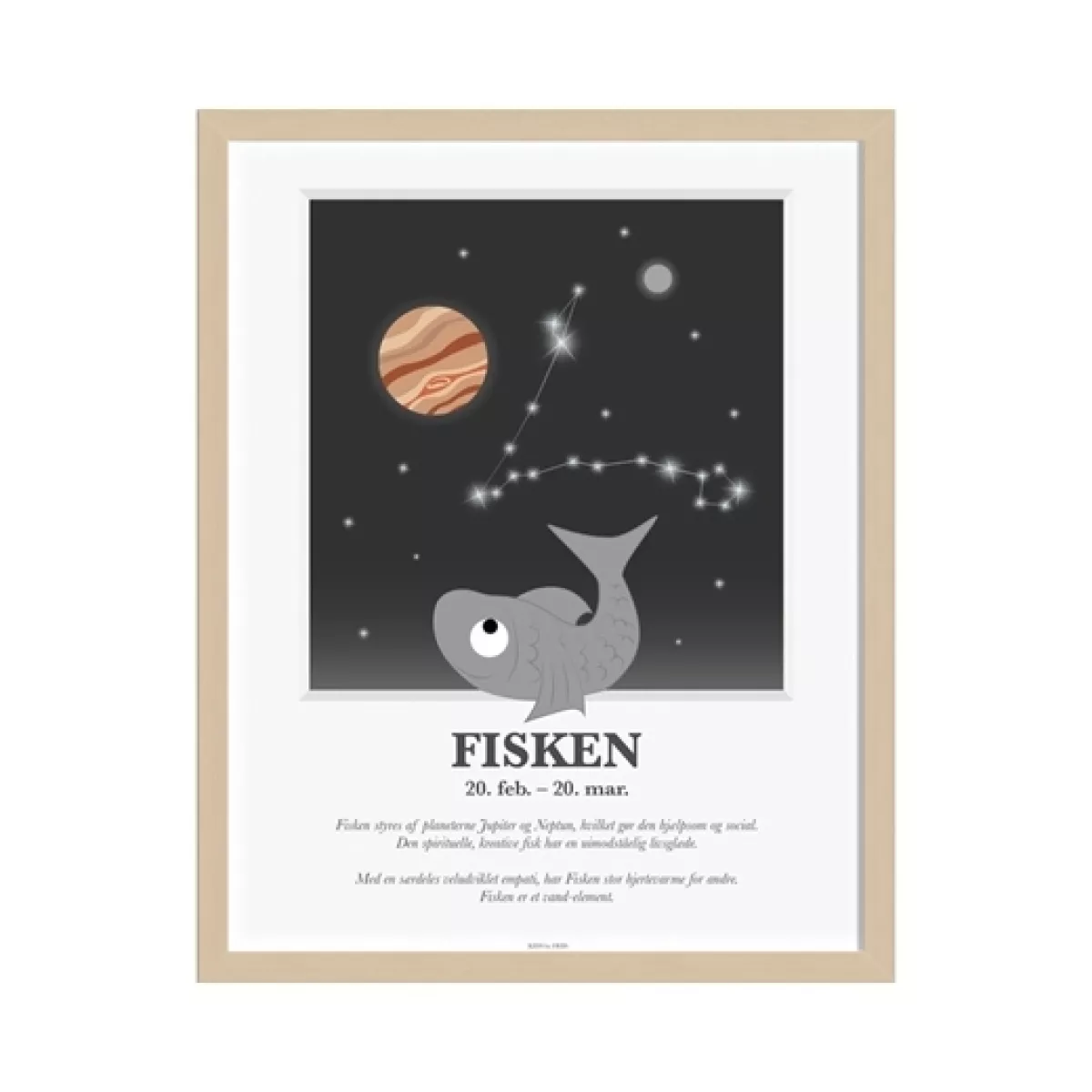 #1 - KIDS by FRIIS Stjernetegns plakat - Fisken