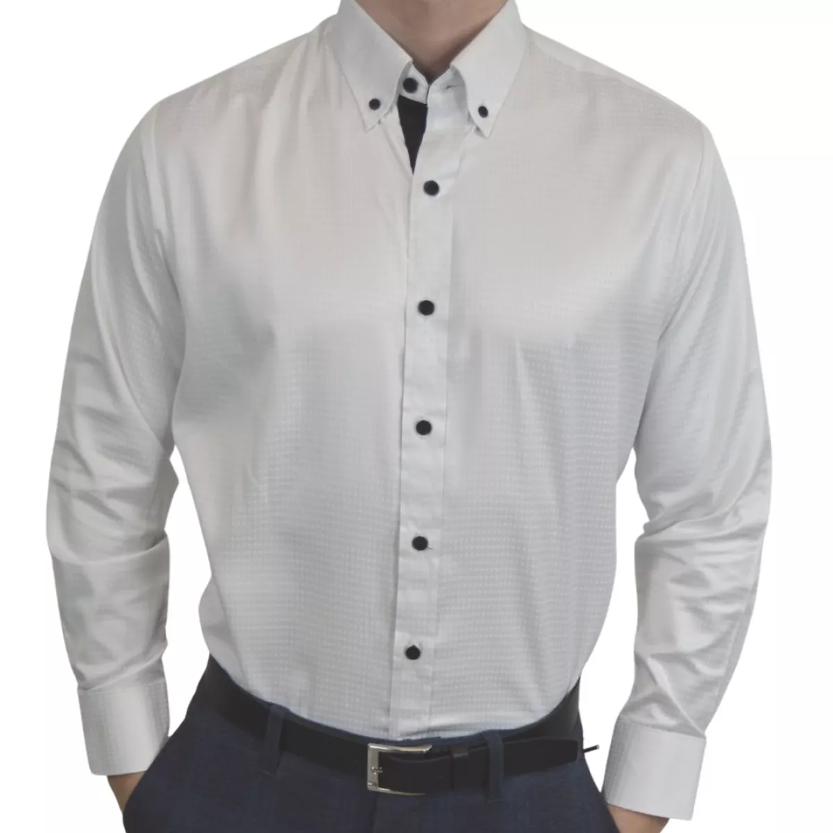 #1 - Tailormade - Skjorte hvid silke