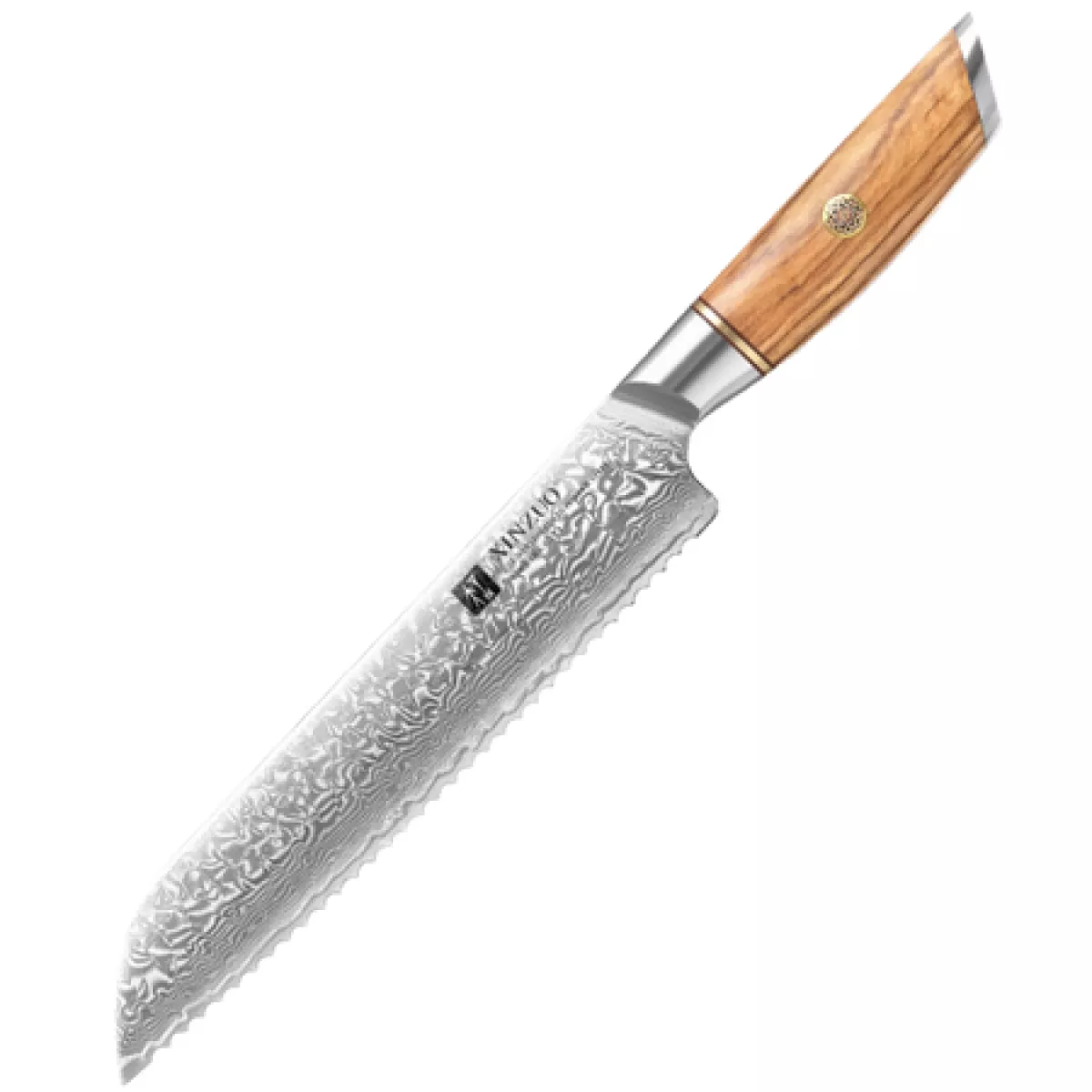 #1 - Xinzuo Damaskus Brødkniv 21 cm