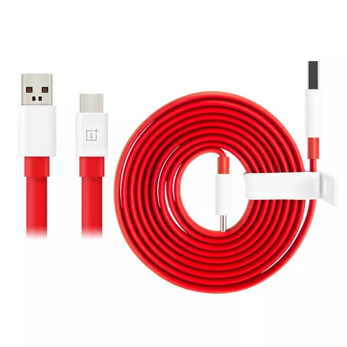 #2 - Original OnePlus SUPERVOOC USB-A til USB-C 30W Data- og Opladerkabel 1m - Rød