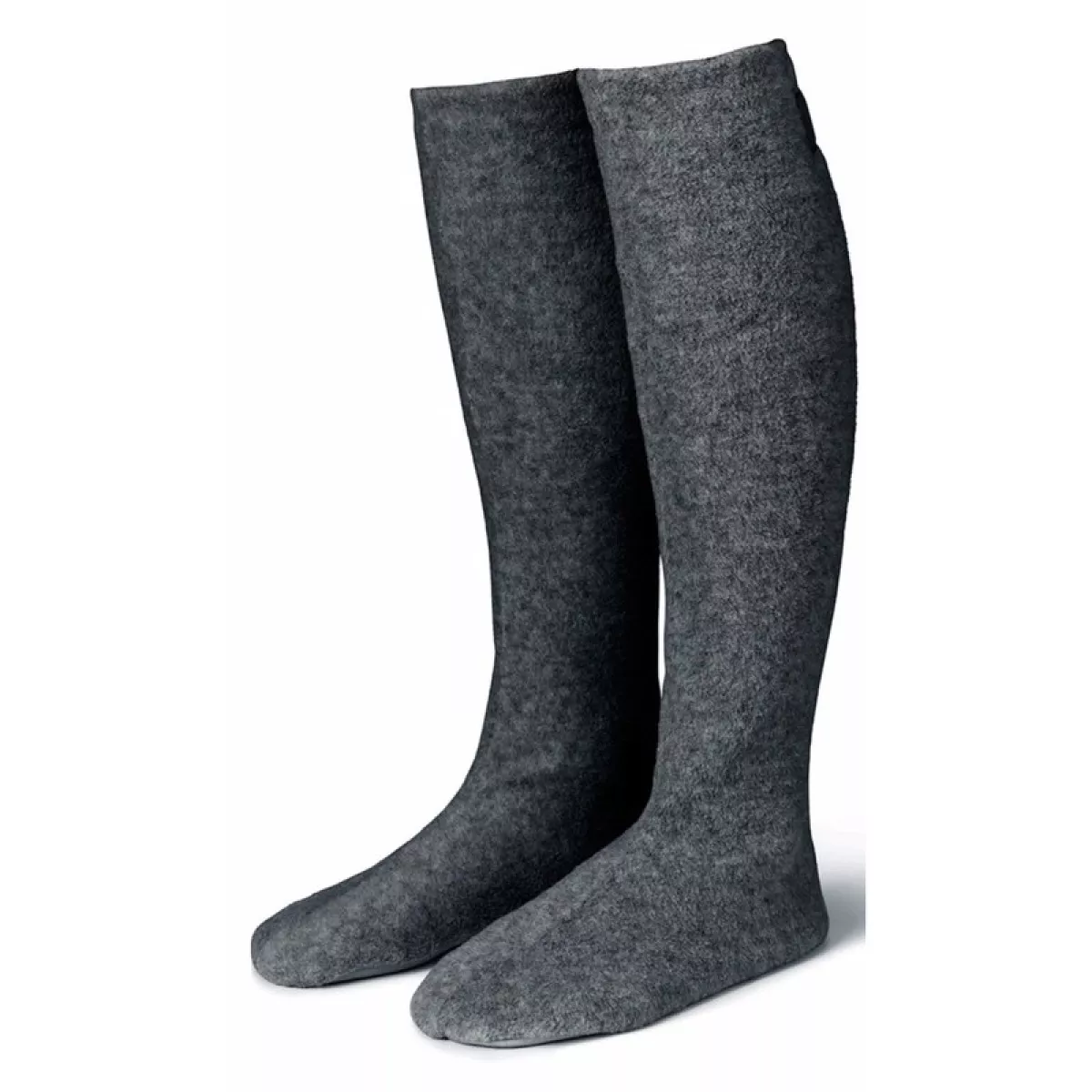 #1 - Karmameju Cozy Fleece Socks W. Suede Sole Grey Str. Large (U)