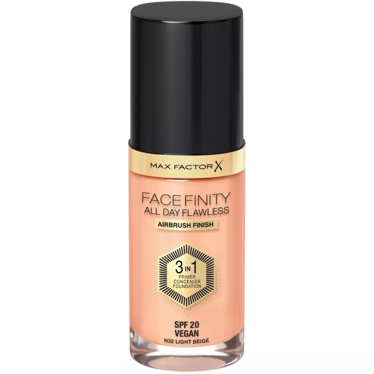 #1 - Max Factor Facefinity 3-In-1 Foundation SPF20 30 ml - N32 Light Beige