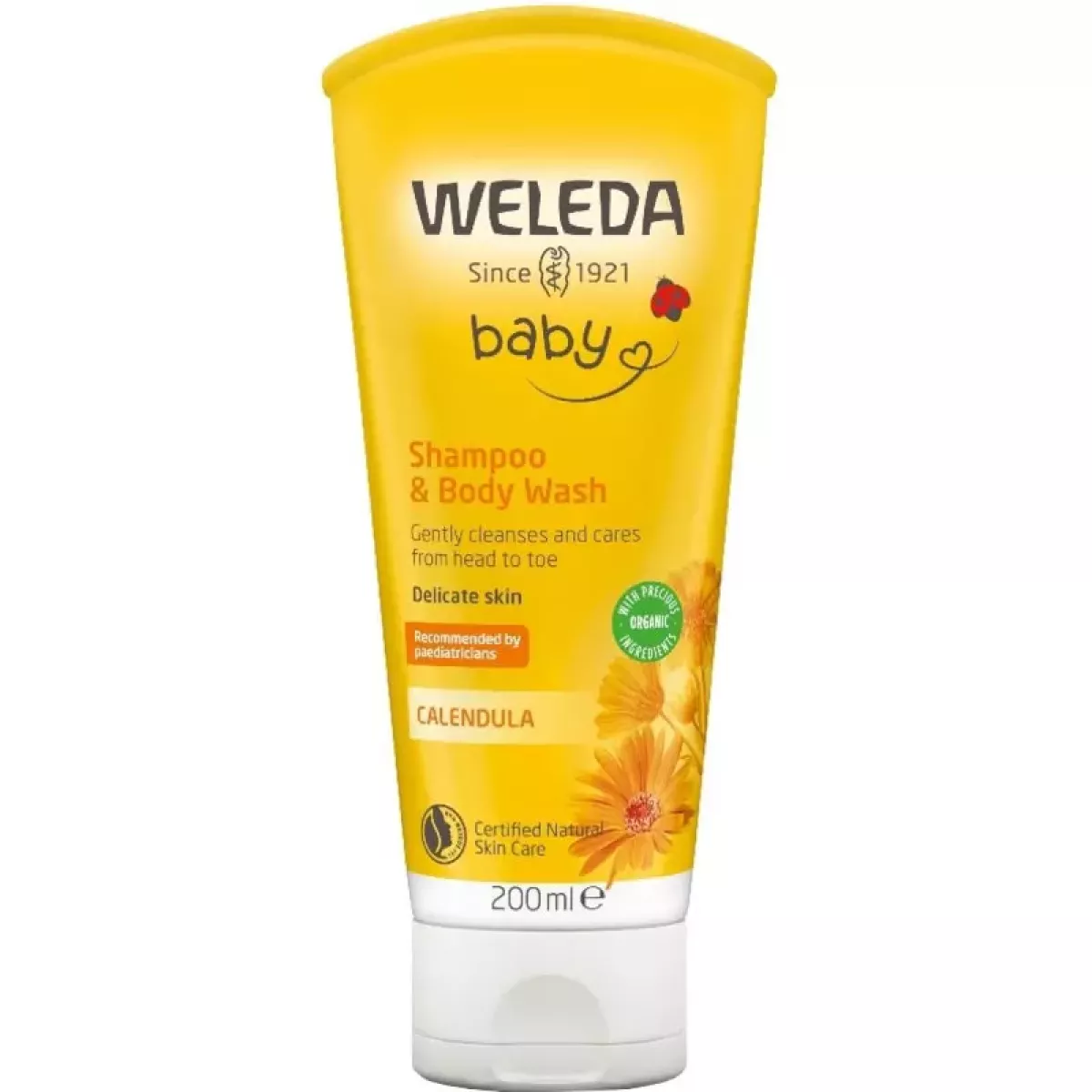 #1 - Weleda Calendula Shampoo & Body Wash 200 ml