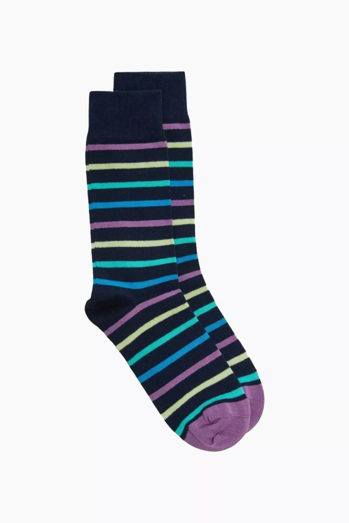 #2 - Finley Stripe Socks - Navy Stripes - Wood Wood - Navy 40-42