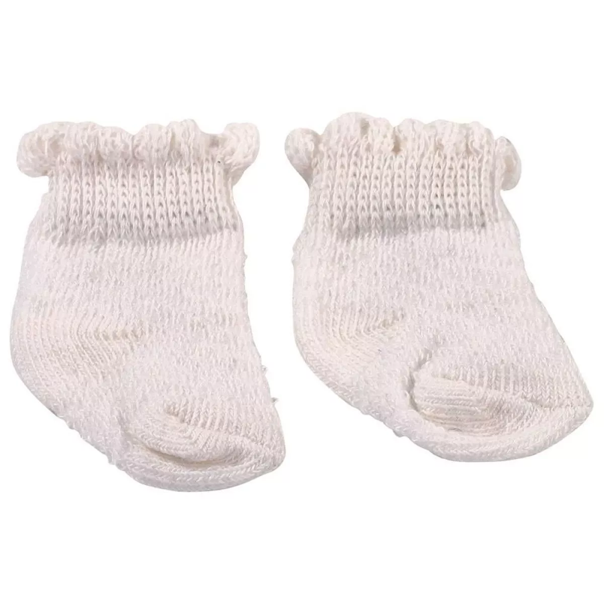 #1 - Götz dukketøj, sokker, hvid - 30-50 cm