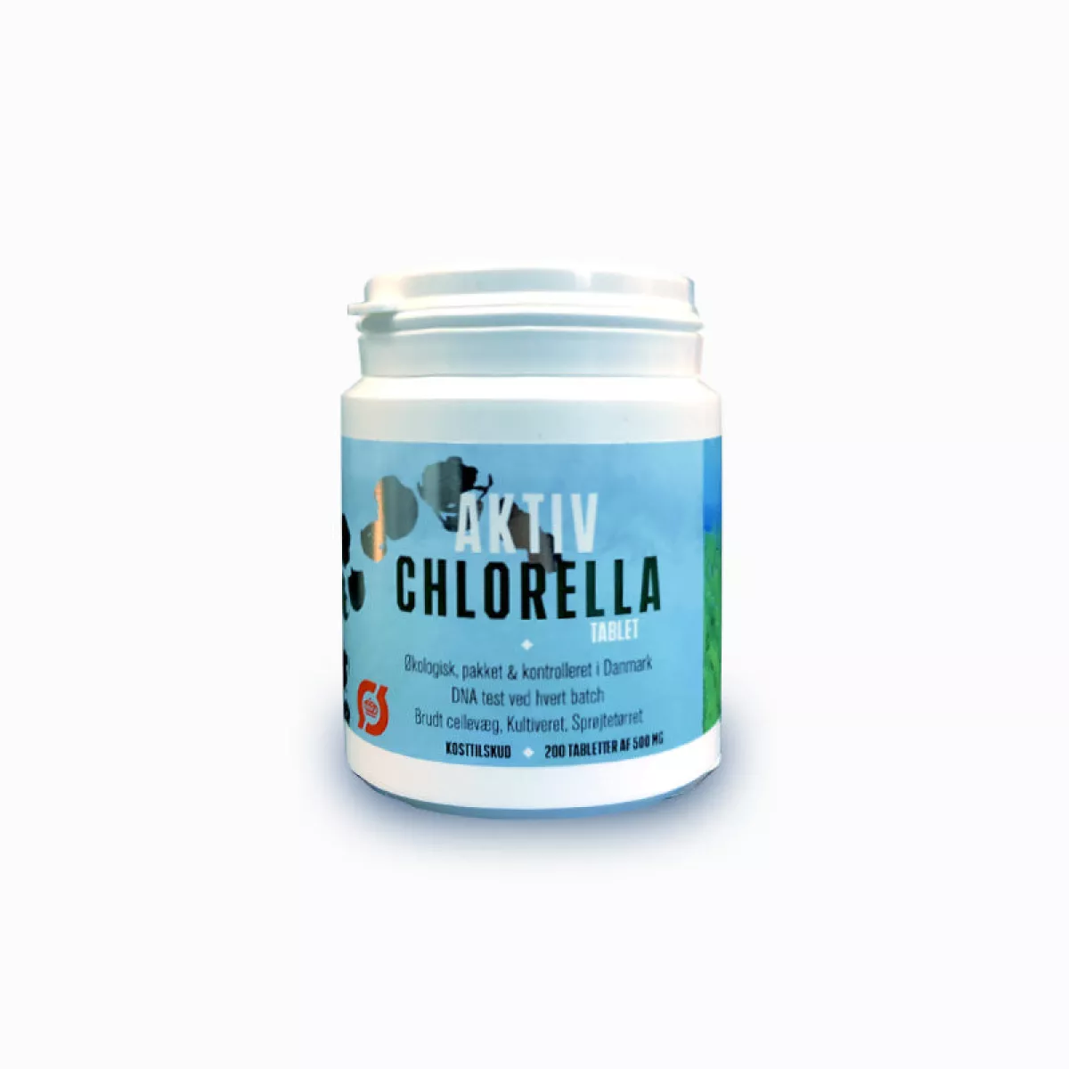 #3 - Aktiv Chlorella Tabletter Ø, 200 tabletter af 500 mg