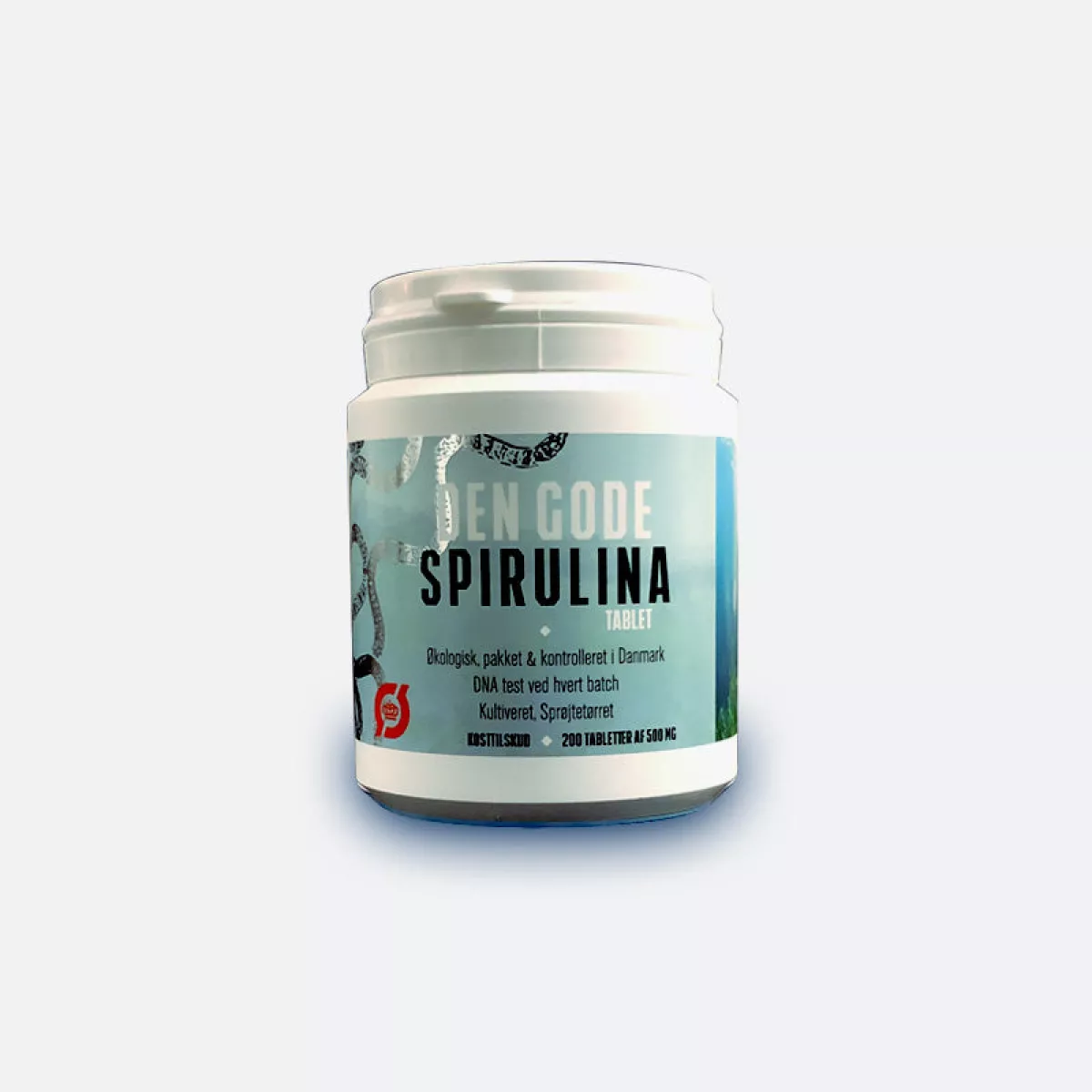 #1 - Den Gode Spirulina Tablet Ø, 200 tabletter af 500 mg