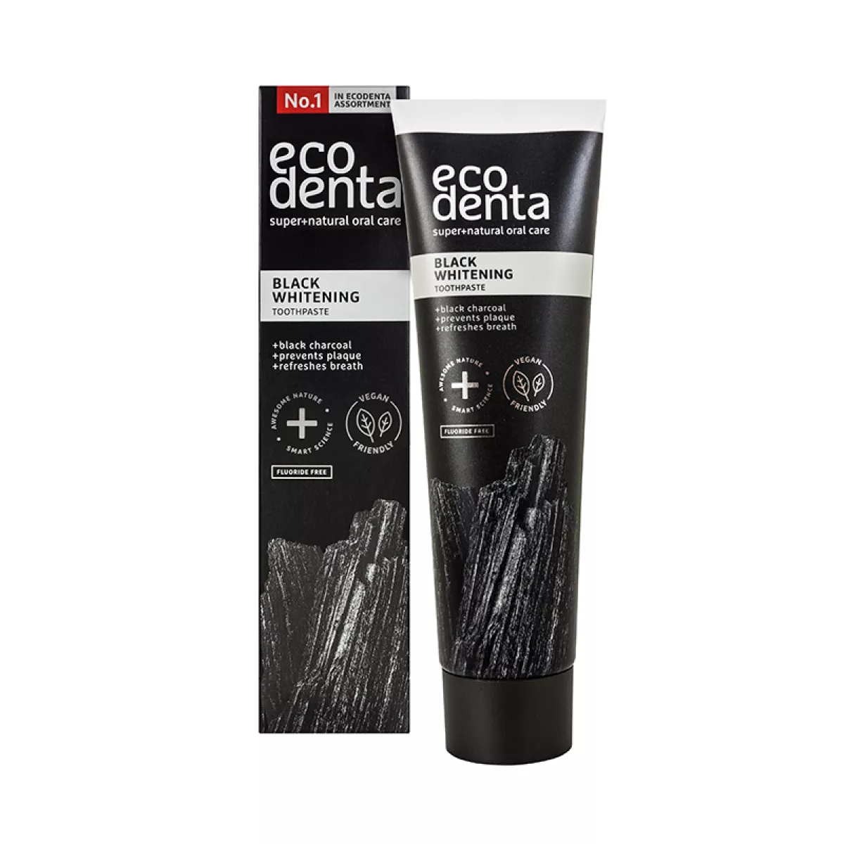 #1 - EcoDenta Black Whitening toothpaste, 100 ml.