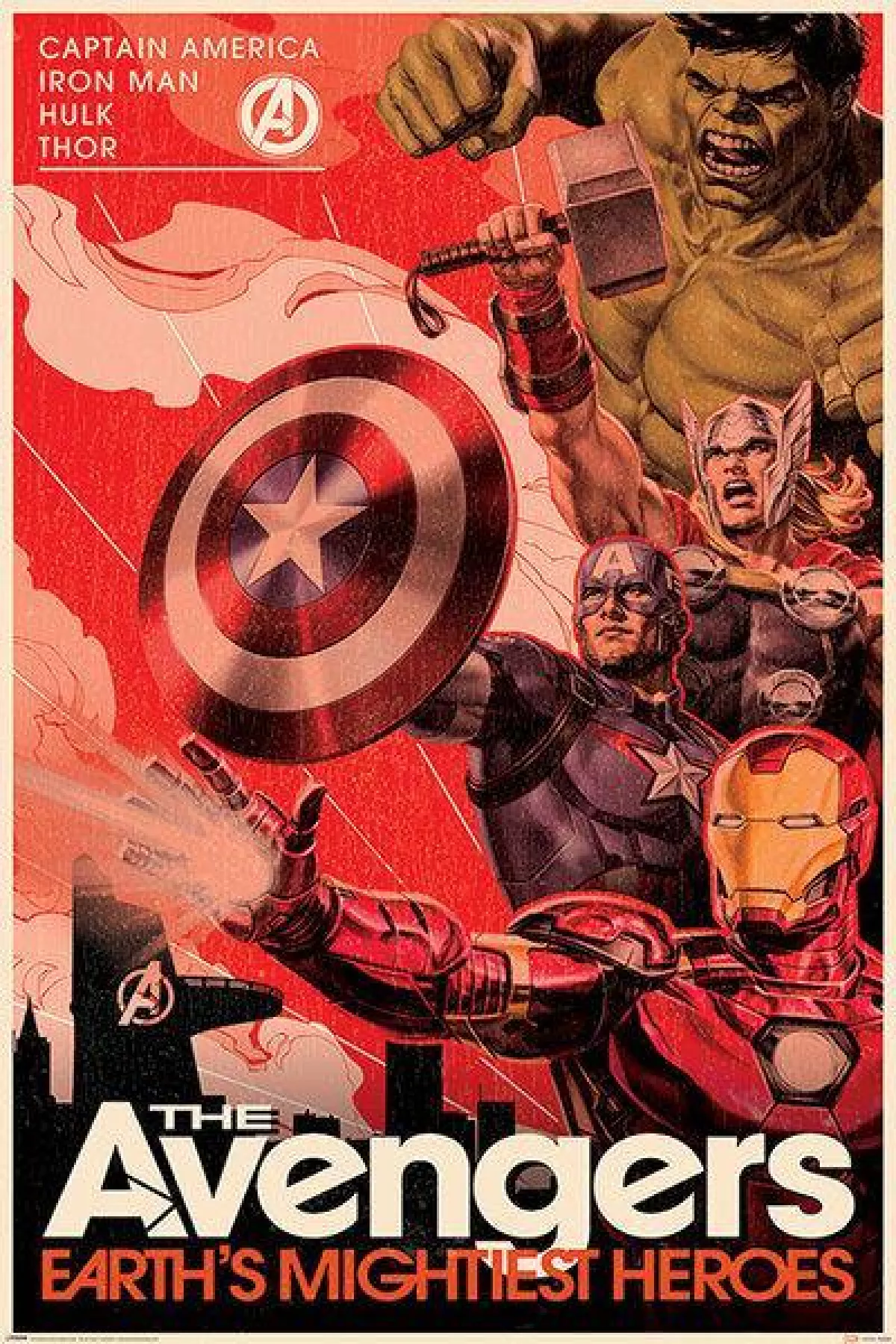 #2 - Marvel avengers Golden age propaganda plakat