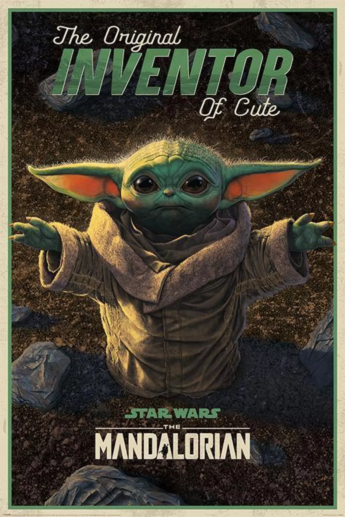 #1 - The mandalorian star wars Cute yoda plakat