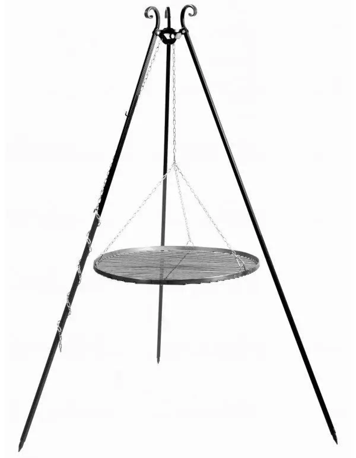 #1 - Bålstativ / Bålsæt 180 cm med grillrist - 60 diameter