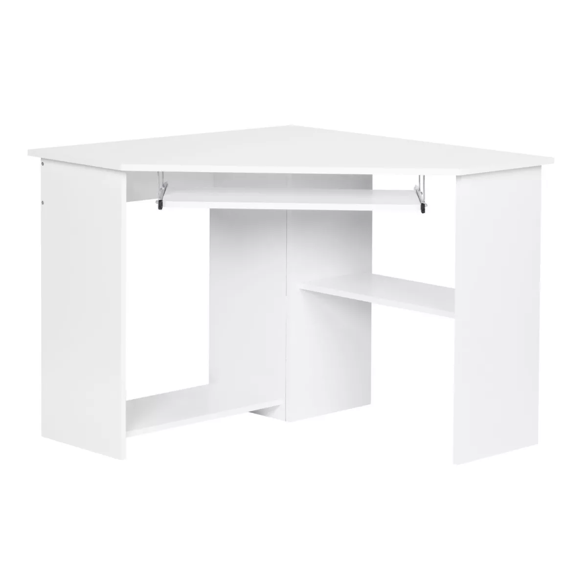 #1 - Hjørnebord/computerbord/skrivebord i romersk hvid
