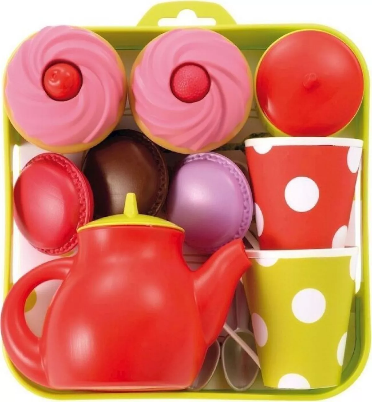 #1 - Legemad - Cupcakes Legetøj I Bakke - Ecoiffier