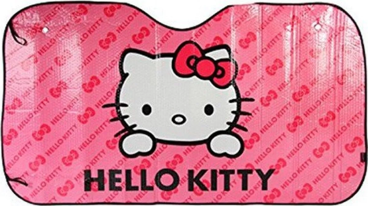 #1 - Solskærm Til Bil - Forrude - Hello Kitty - Universal