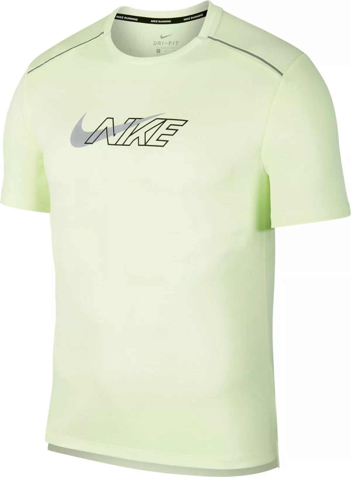 #1 - Nike Drifit Miler Shortsleeve Flash Løbetrøje Herrer Tank Tops Gul M