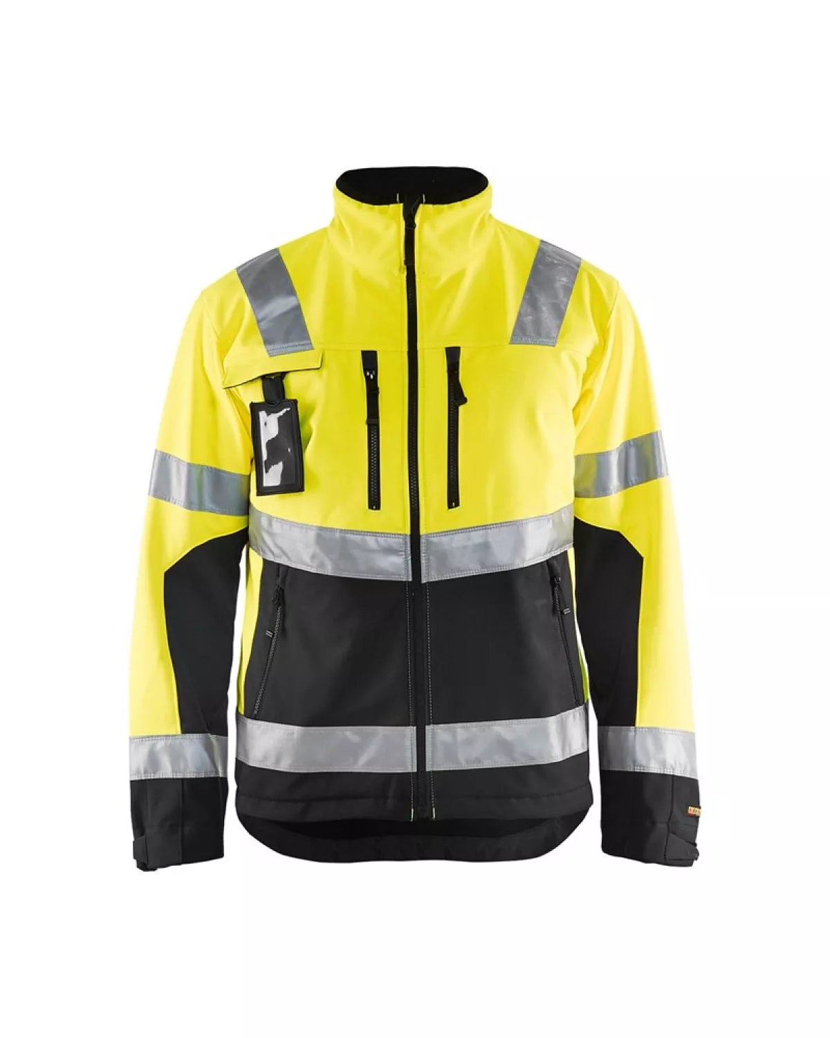 #1 - Blåkläder softshell jakke Hi-Vis gul/sort 4900 (XL)