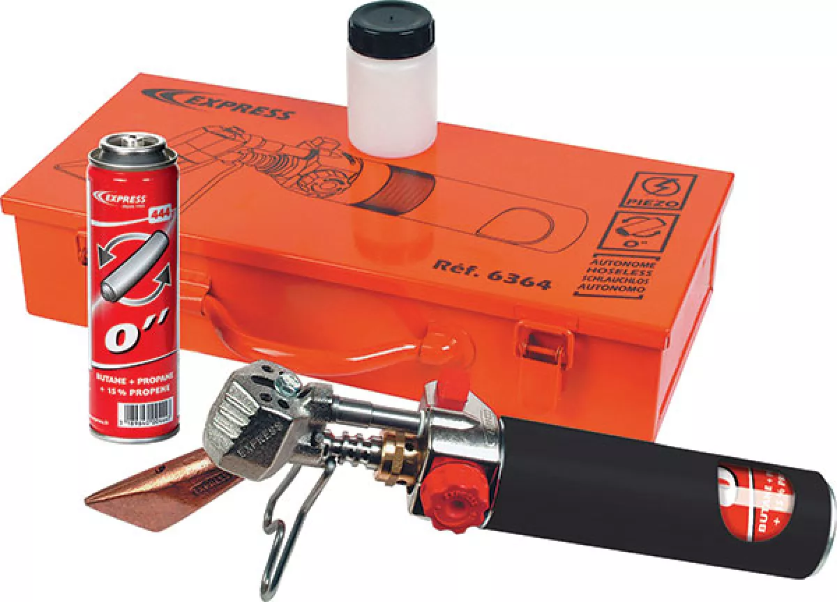 #1 - EXPRESS gas lodde kit i metalboks EX6364