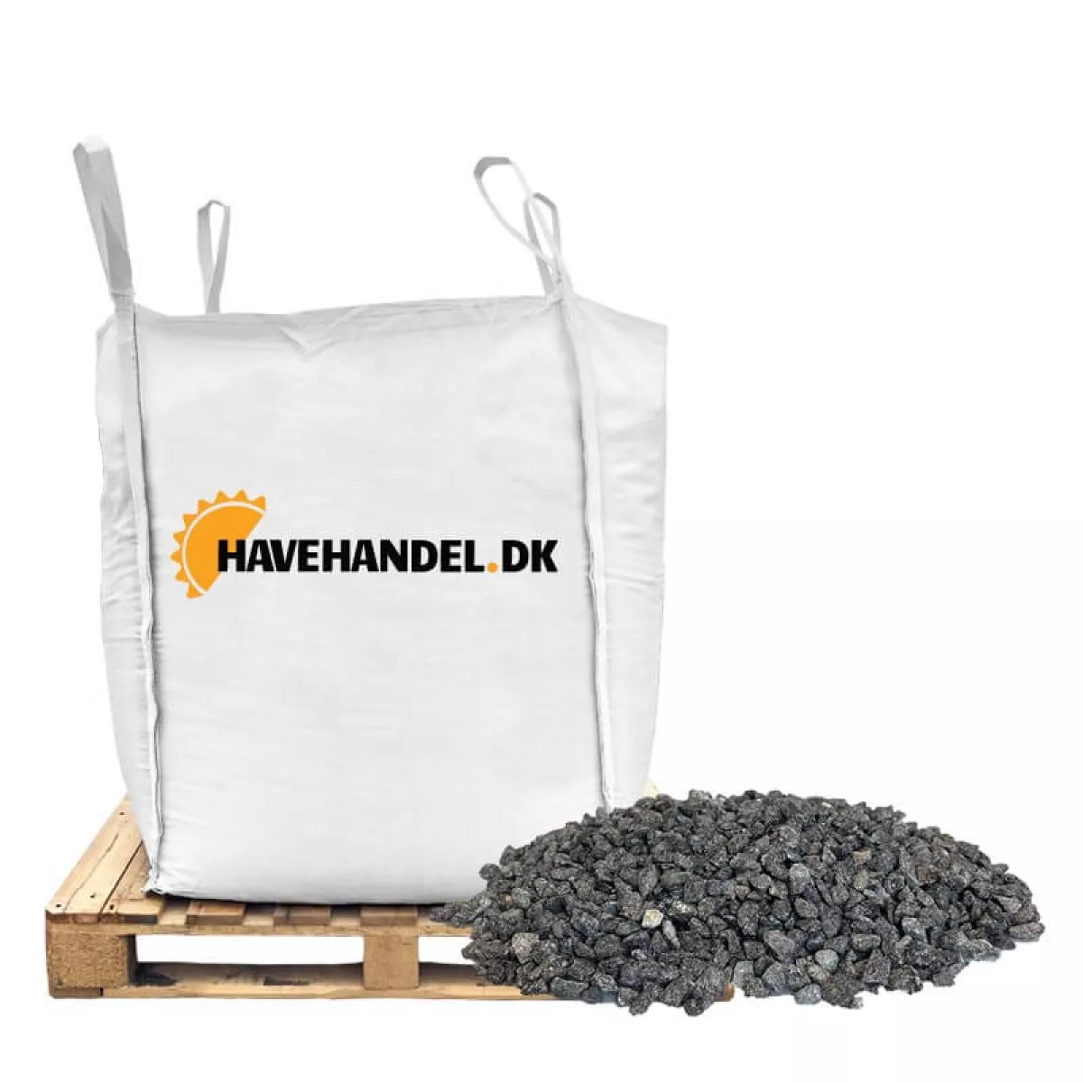#3 - Granitskærver, sort 5-8 mm. 1600 kg (+475 kr.)