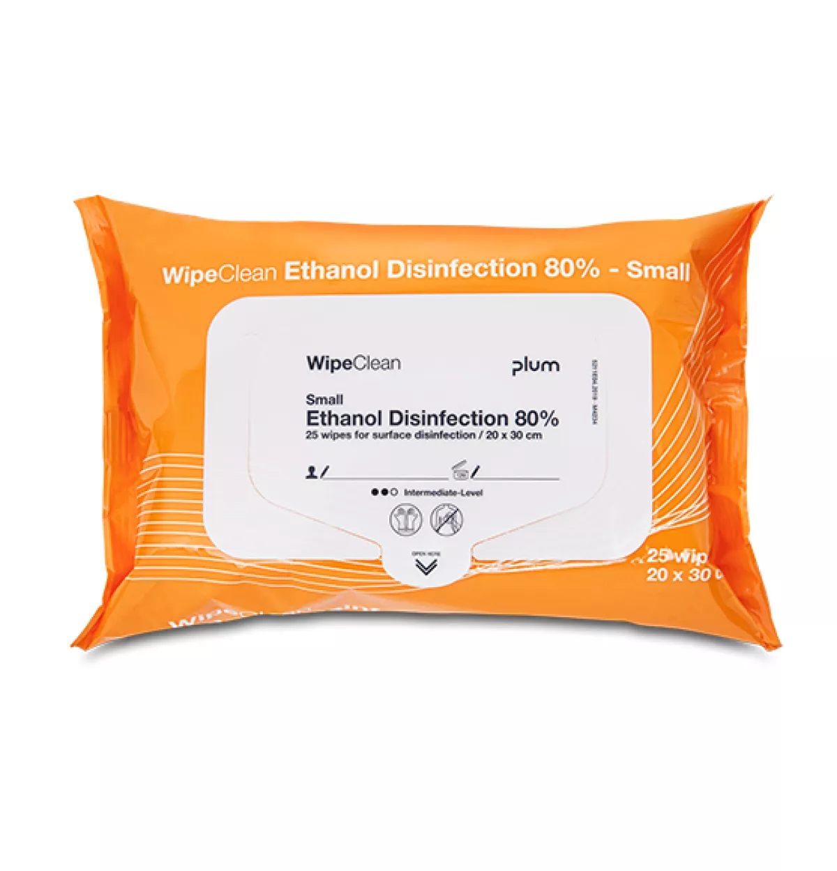 #2 - Plum Ethanol Disinfection Wipe Small, desinfektionsklud, 25 stk.