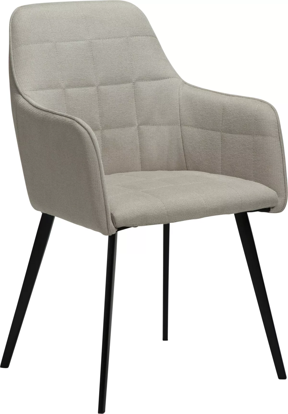#1 - Embrace, Spisebordsstol med armlæn, Stof by DAN-FORM Denmark (H: 84 cm. B: 55 cm. L: 55 cm., Hvid/Beige)