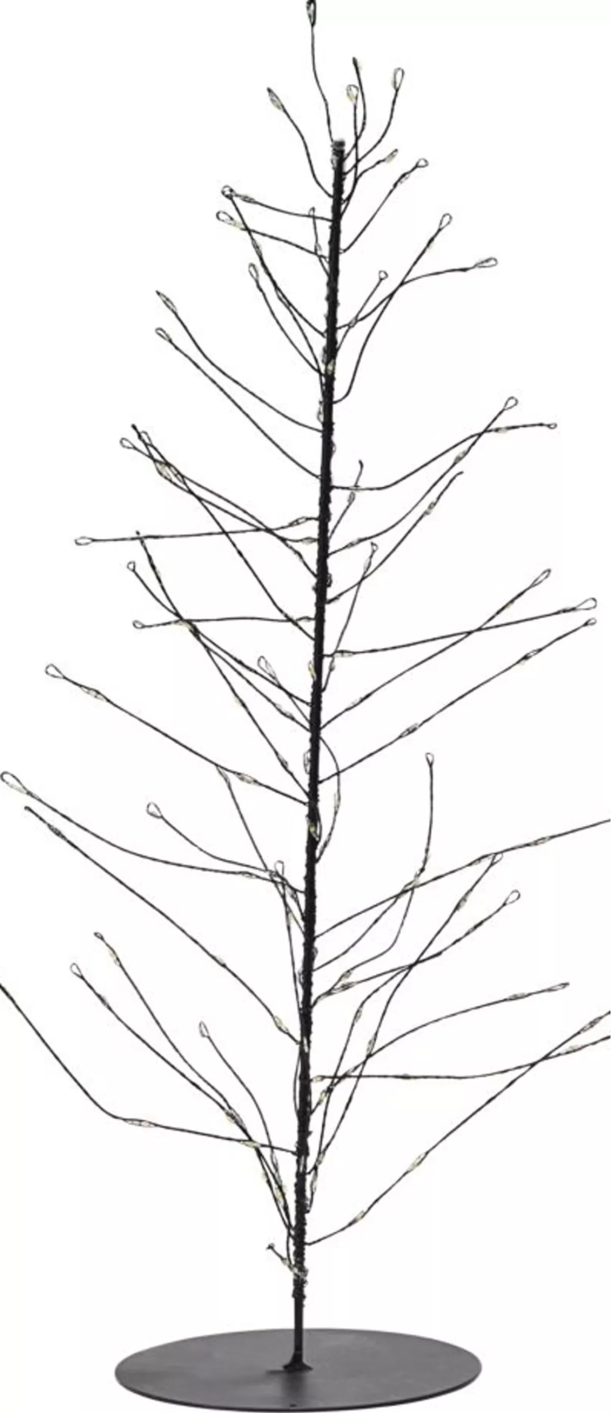 #2 - Glow, Juletræ i ståltråd by House Doctor (D: 12 cm. x H: 45 cm., Sort)