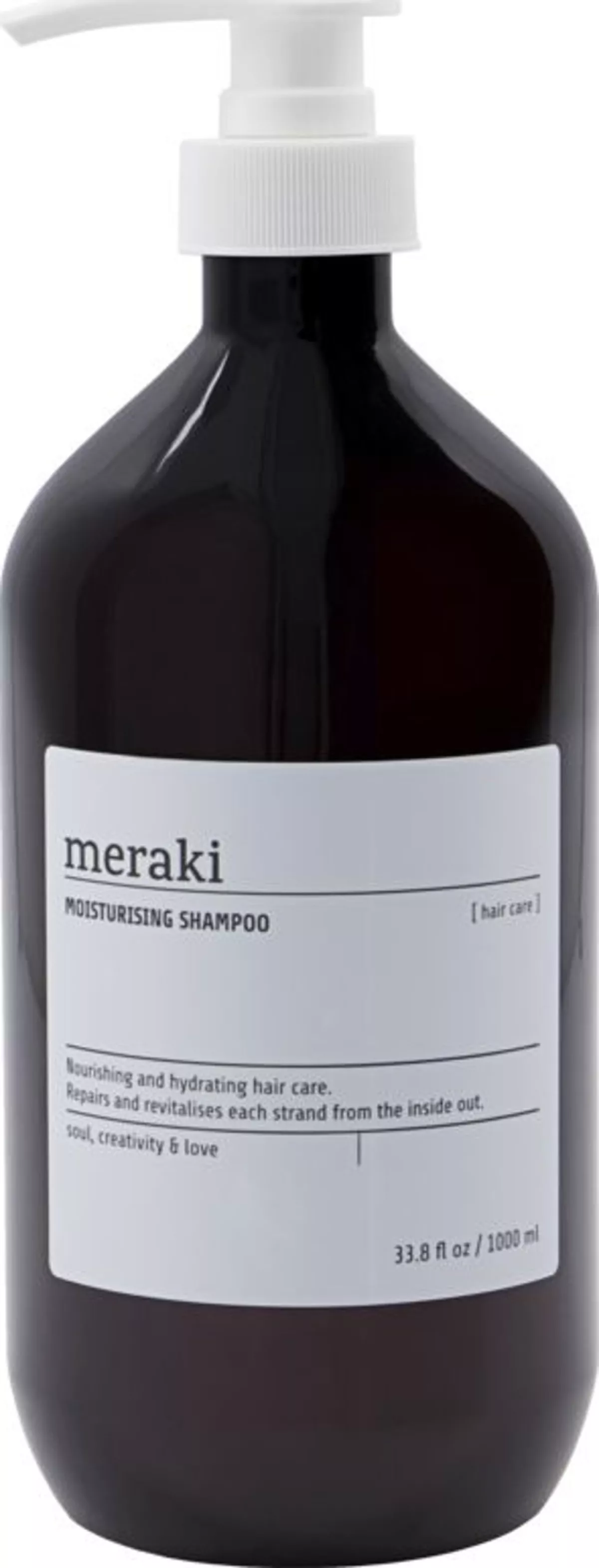 #3 - Moisturising shampoo by Meraki (D: 8,5 cm. x H: 24,4 cm., Sort/Hvid)