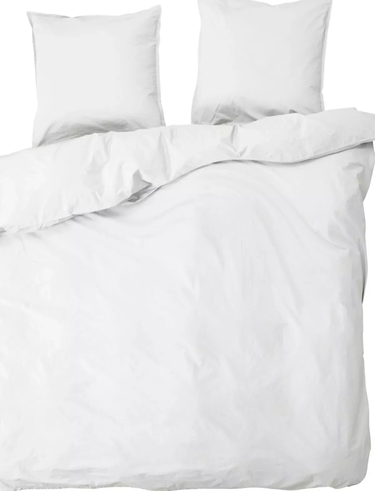 #1 - Ingrid, Dobbelt sengesæt, Økologisk bomuld by byNORD (B: 200 cm. x L: 220 cm., Snow)
