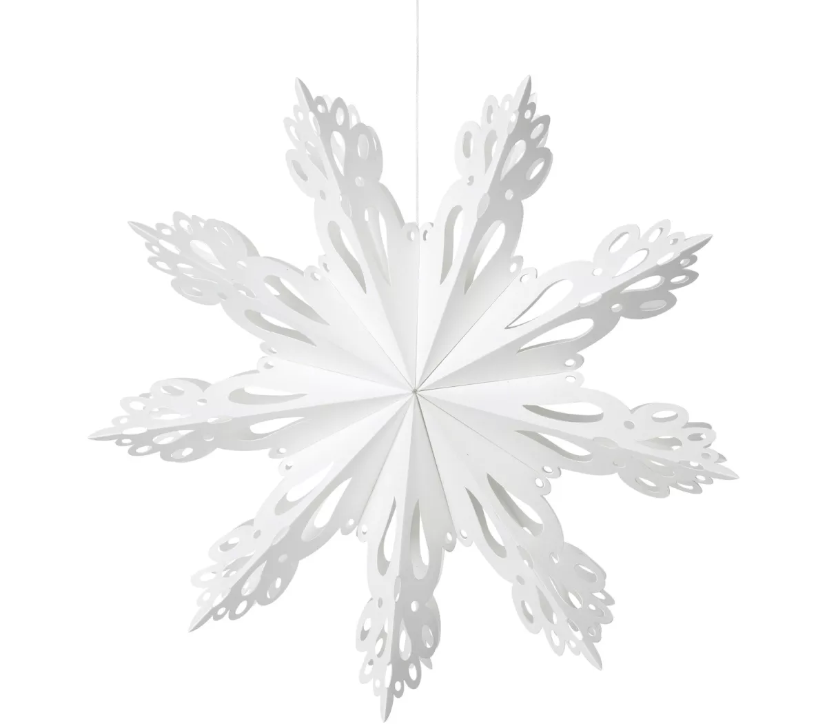 #1 - Snowflake, Juledekoration, Papir by Broste Copenhagen (D: 30 cm., Hvid)