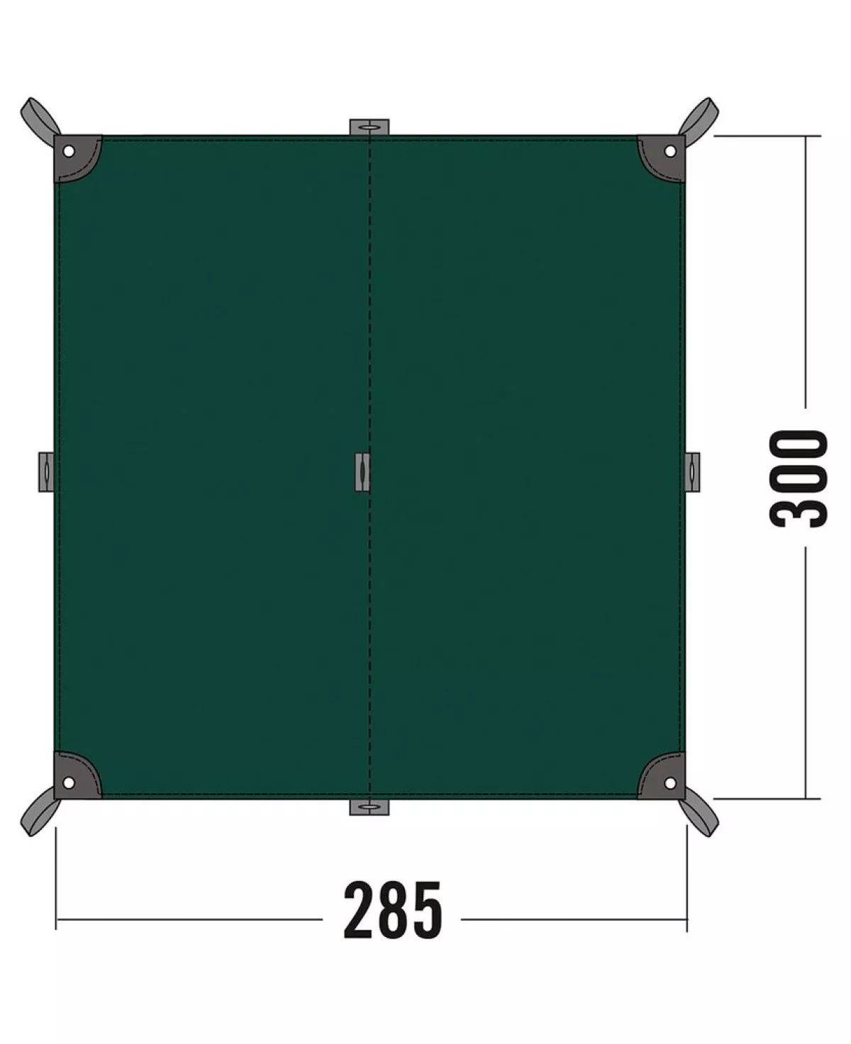 #1 - Tatonka Tarp Telt 285 x 300 cm Mørkegrøn