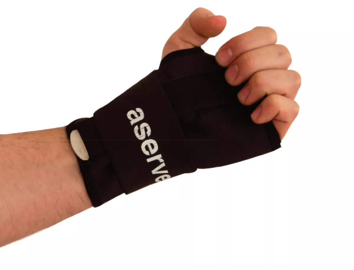 #1 - Aserve Håndledsbandage Neopren (Inkl. Skinne) Højre Hånd S/M