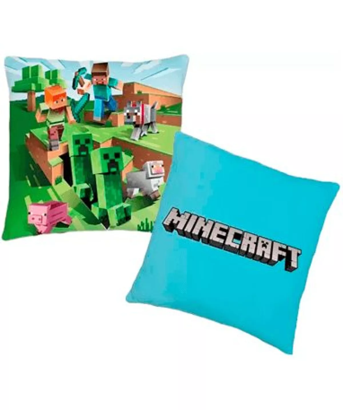 #1 - Minecraft pude - Lyseblå
