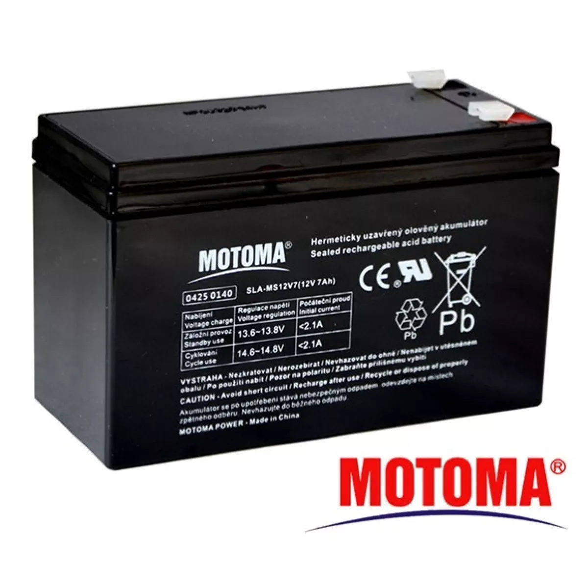 #2 - Blybatteri 12V / 7Ah MOTOMA