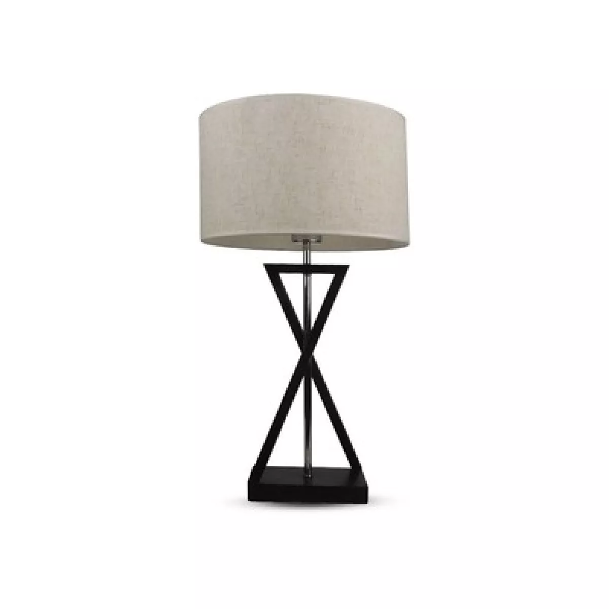 #1 - V-Tac moderne designer bordlampe - Hvid/sort, 1,5 meter ledning, E27 fatning, uden lyskilde