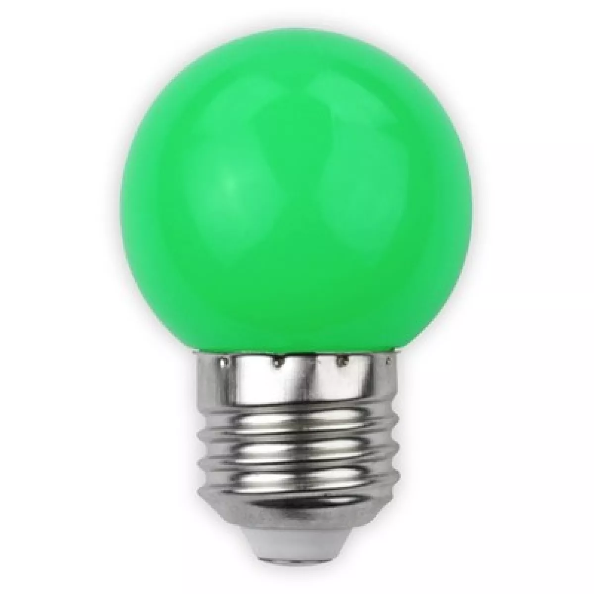 #1 - 1W Farvet LED kronepære - Grøn, matteret, E27 - Dæmpbar : Ikke dæmpbar, Kulør : Grøn