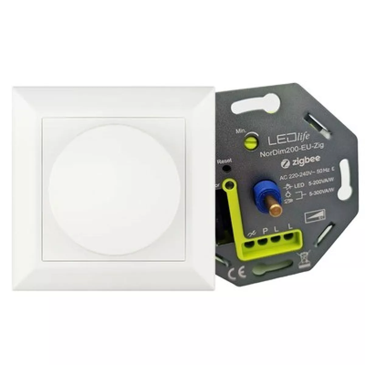 #2 - LEDlife Zigbee LED dæmper - 200W, til europadåse