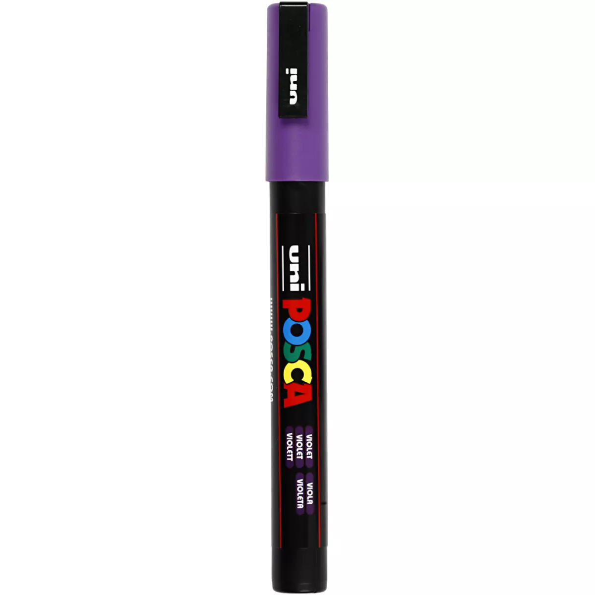 #1 - Posca Tusch, nr. PC-3M, streg 0,9-1,3 mm, violet, 1 stk.