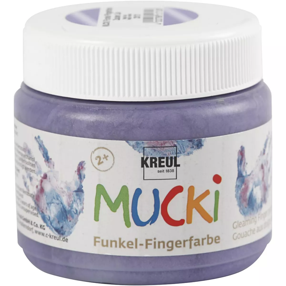 #2 - Mucki Fingermaling, metallic lilla, 150 ml/ 1 ds.