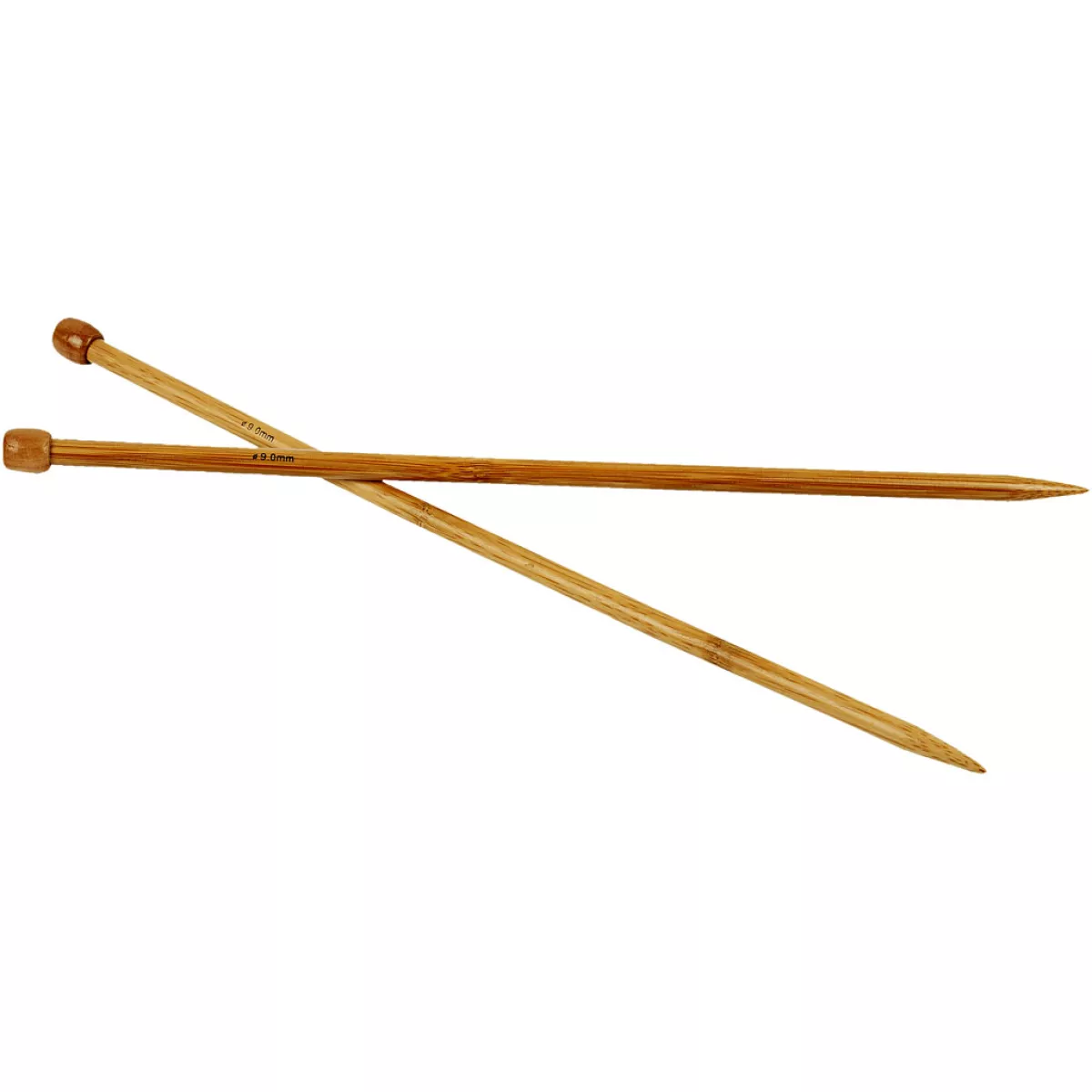 #2 - Strikkepinde, nr. 9, L: 35 cm, 1 par