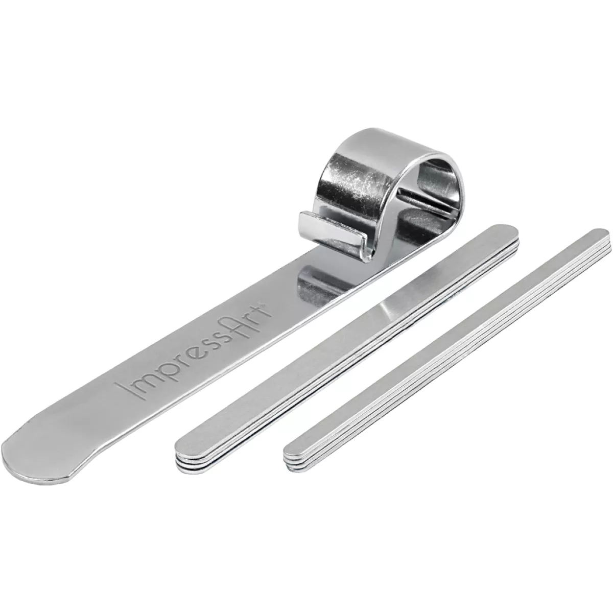 #1 - Bukkeværktøj og metalbånd til armbånd, L: 15 cm, B: 6-106 mm, aluminium, 1 sæt