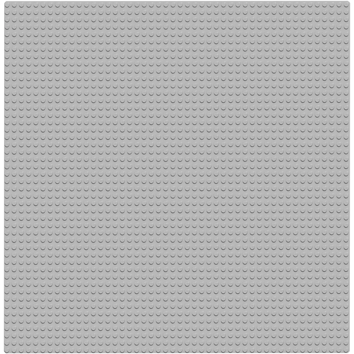 #1 - LEGOÂ® Byggeplade, str. 38x38 cm, grå, 1 stk.