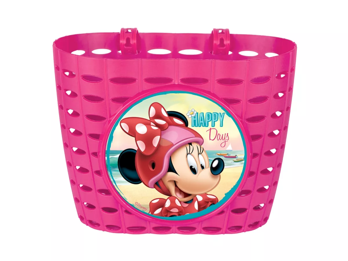 #1 - Seven - Minnie Mouse - Cykelkurv til børnecykel - Pink