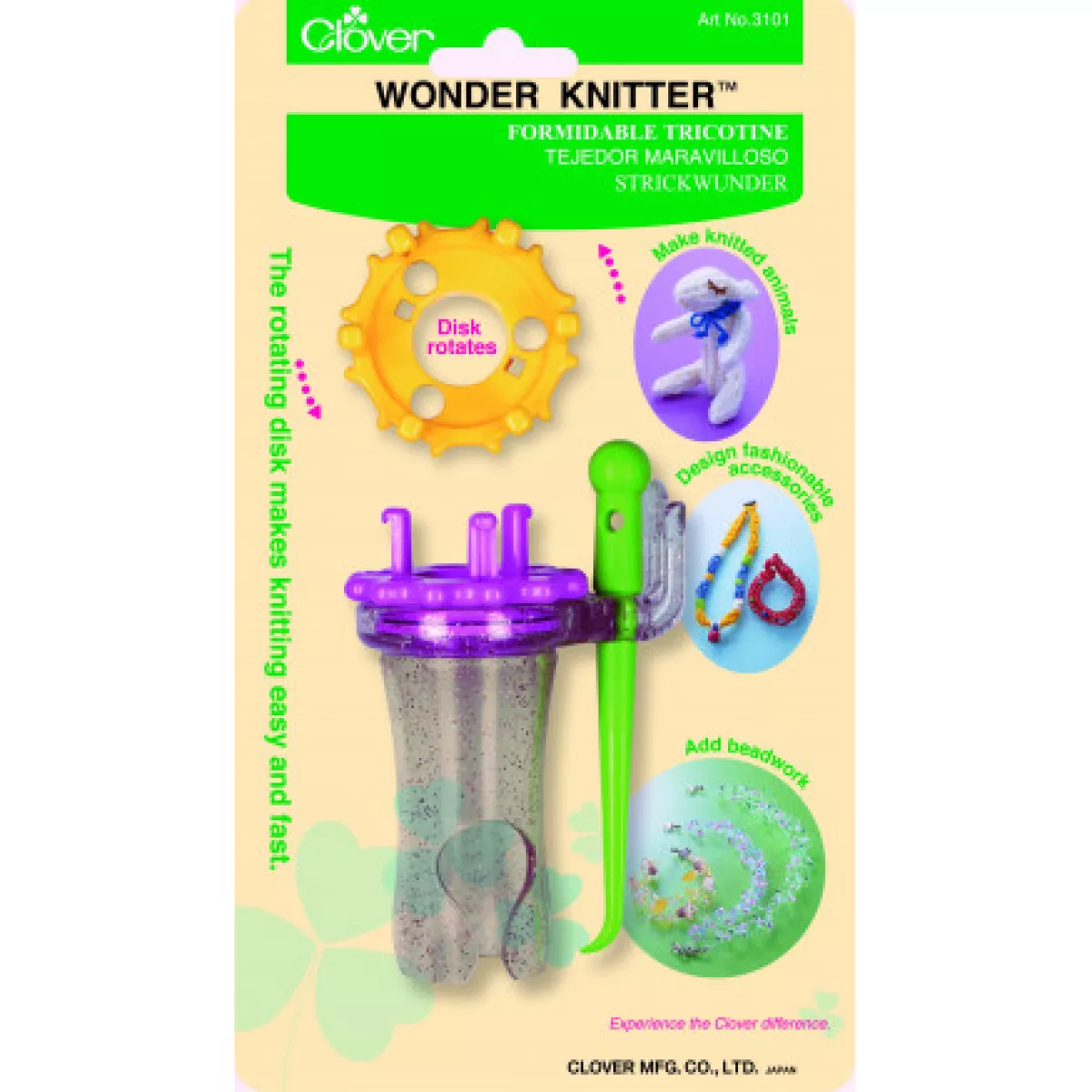 #1 - Clover Wonder Knitter / Strikkelise / Strikkedukke