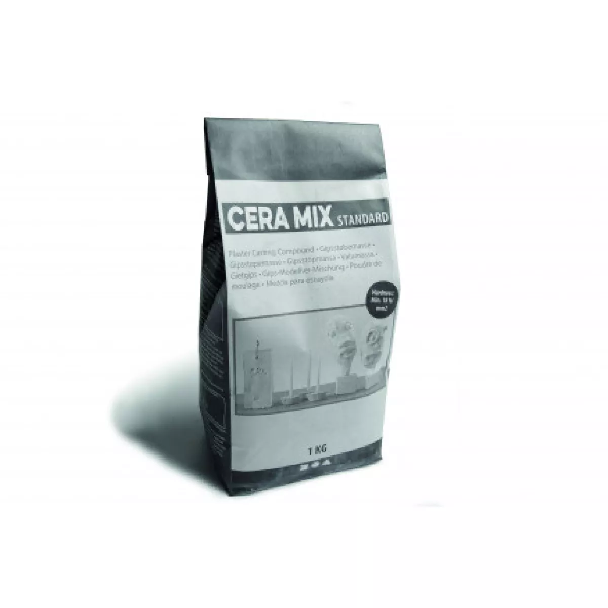 #1 - Cera-Mix Standard modelgips, lys grå, 1 kg/ 1 pk.