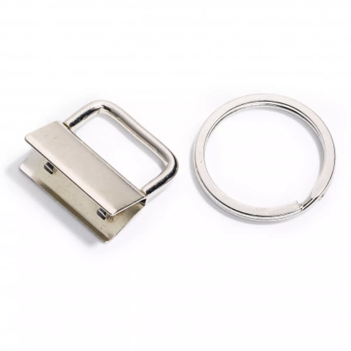 #1 - Prym Spænde til Nøglesnor/Keychain Metal Sølv 25mm - 1 stk