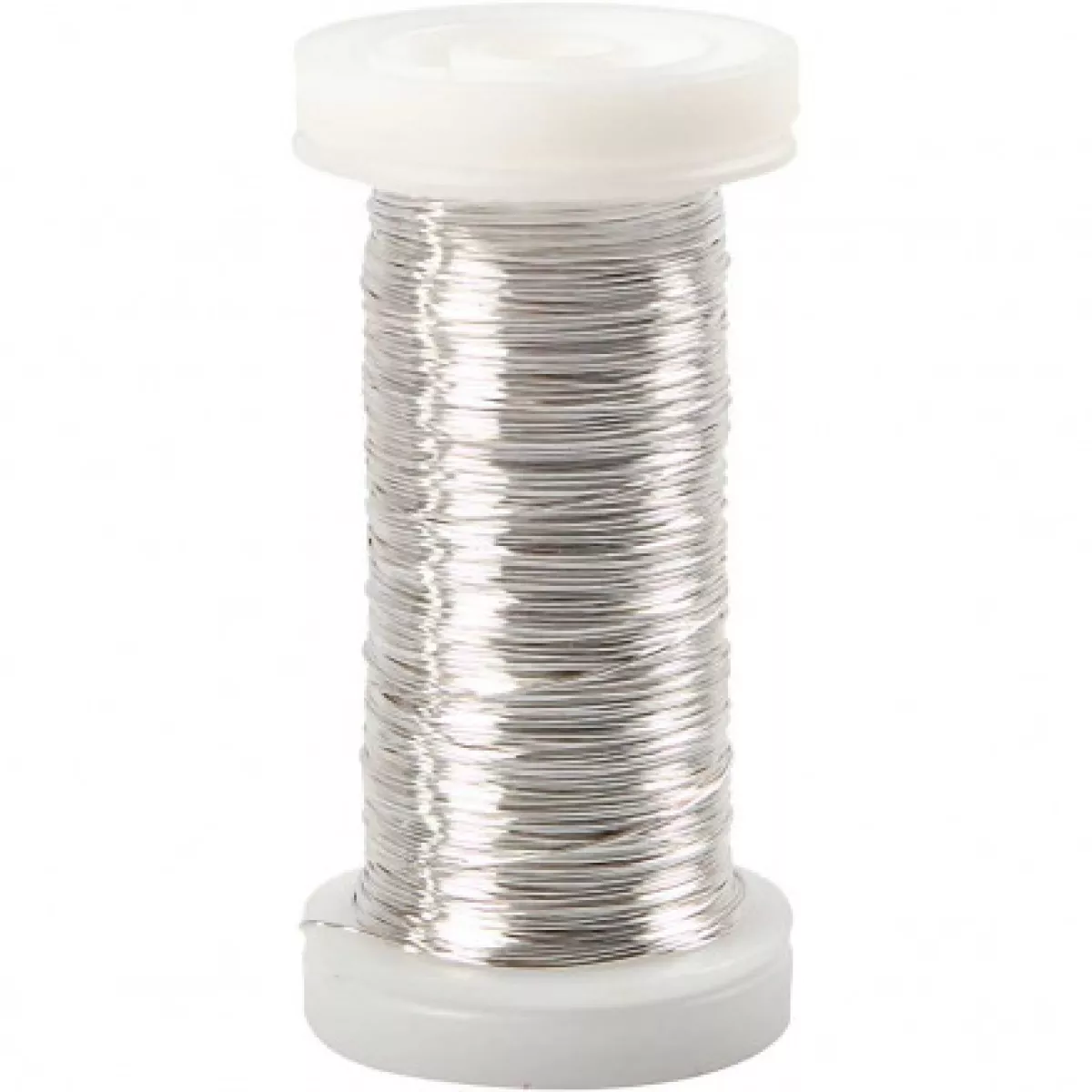 #1 - Sølvtråd, tykkelse 0,3 mm, forsølvet, 100 m/ 1 rl., 50 g