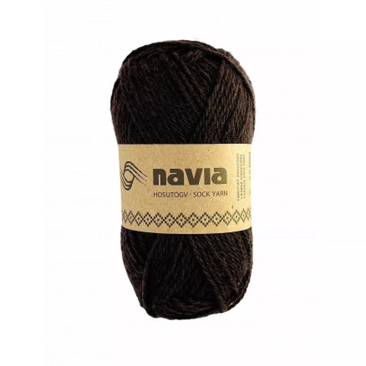 #1 - Navia Sokkegarn 505 Mørk Brun