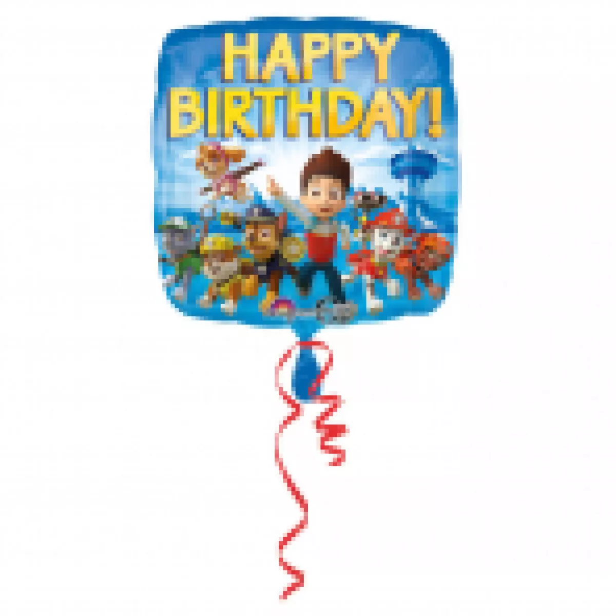 #1 - Paw Patrol Ballon Happy Birthday Folie