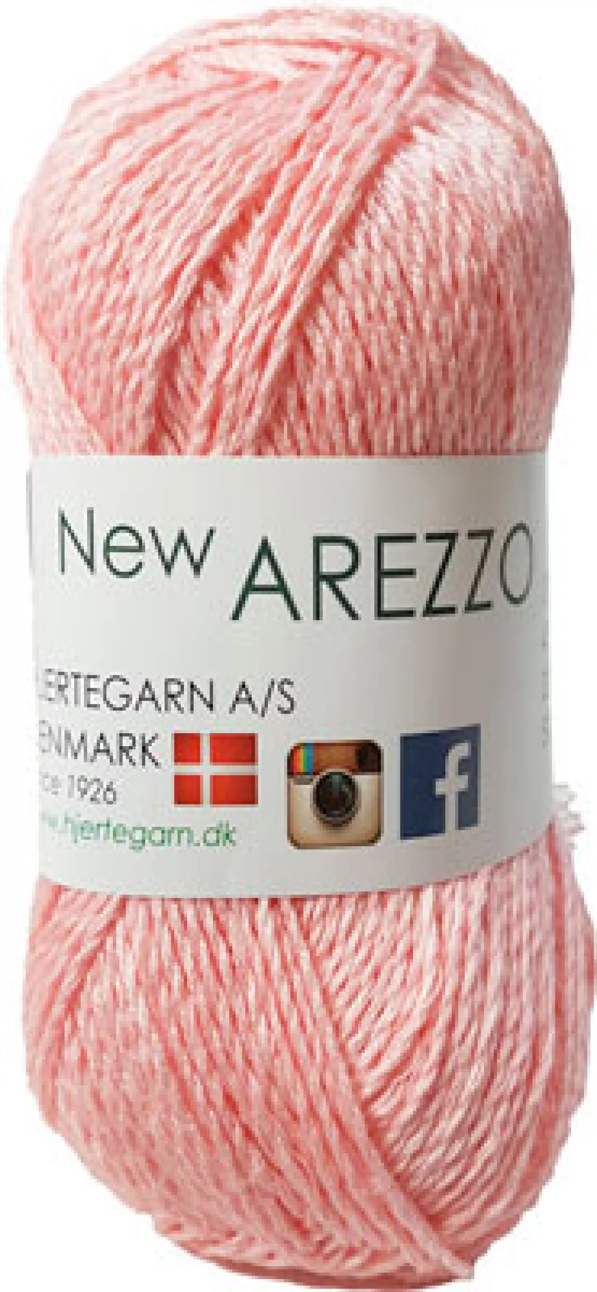 #2 - New Arezzo Hjertegarn - Bambusgarn - Hørgarn - Bomuldsgarn - Fv 1511 Lys Pink