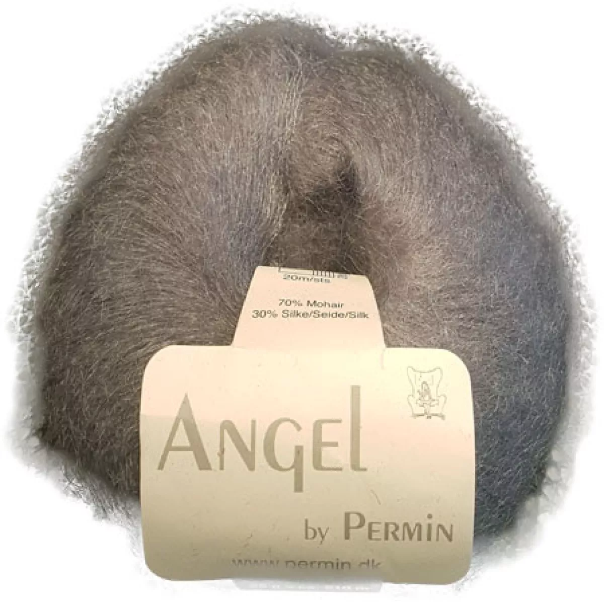 #1 - Angel Permin - Mohair og silkegarn -  884109 Grå